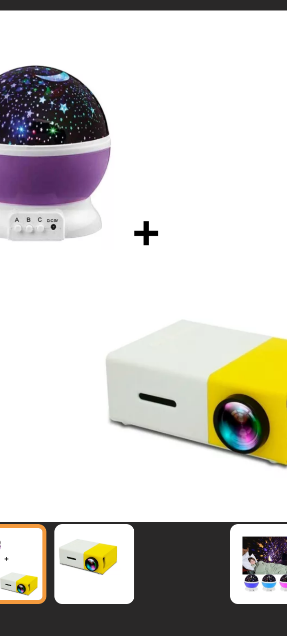 Combo proyector + star máster